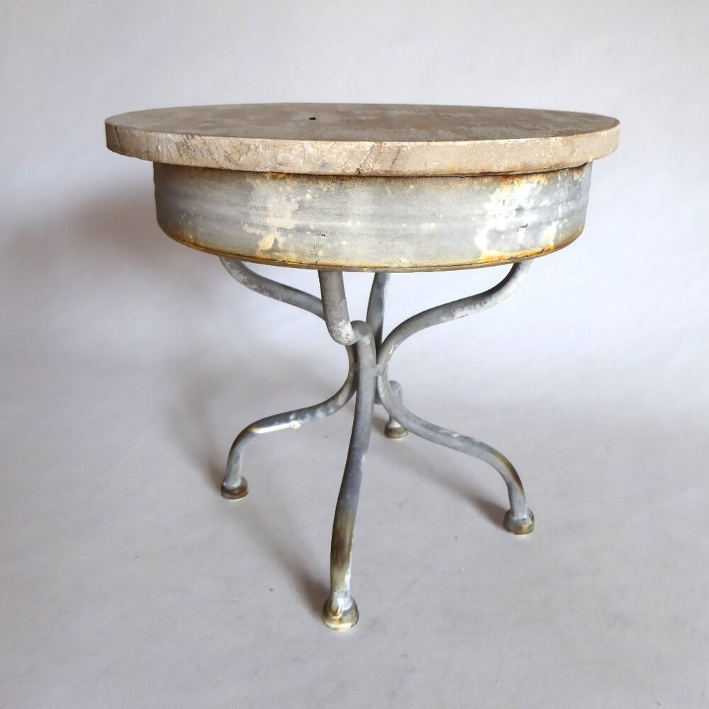 NEW 8” RUSTIC FARMHOUSE COUNTRY WOOD METAL CAKE STAND PEDESTAL TABLE RISER - Picture 4 of 9